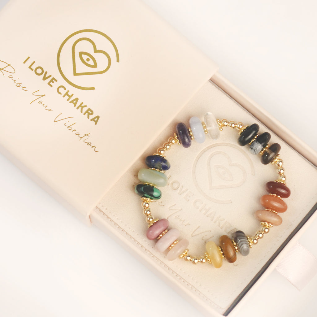 Deluxe Crystals & Gold Bracelet - Be Present Blend